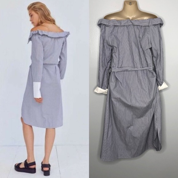 Nice Martin off the shoulder button up dress 6 - Picture 2 of 9